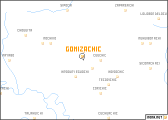 map of Gomizachic