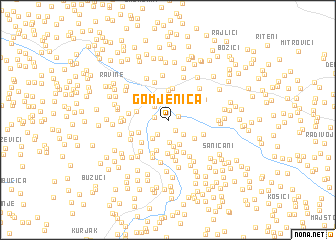 map of Gomjenica