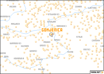 map of Gomjenica