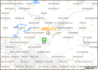 map of Gomlitz