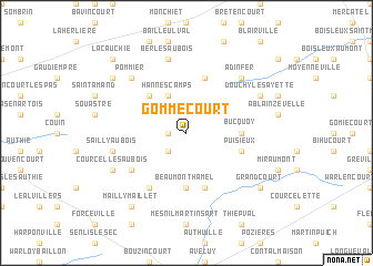 map of Gommécourt