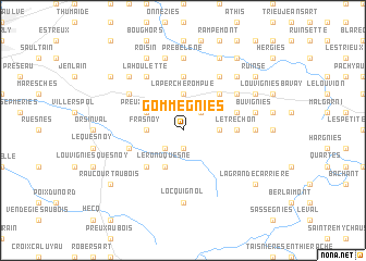 map of Gommegnies