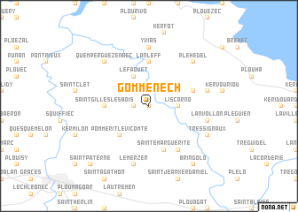 map of Gommenecʼh