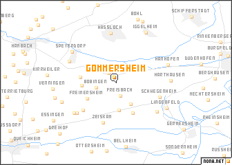 map of Gommersheim