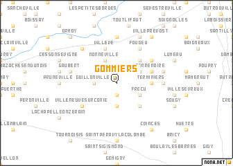 map of Gommiers