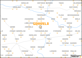 map of Gommpéla