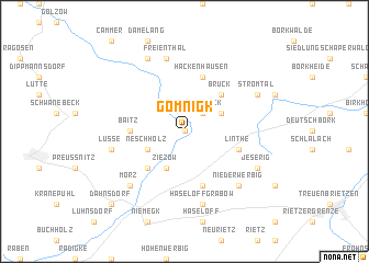 map of Gömnigk