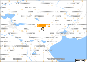 map of Gömnitz