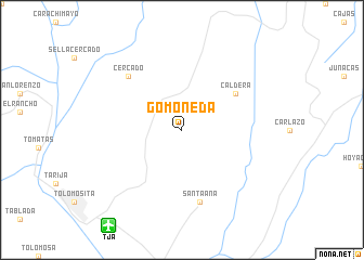 map of Gomoneda
