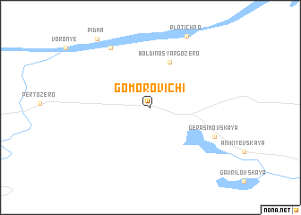 map of Gomorovichi