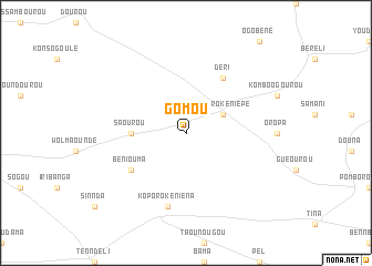 map of Gomou