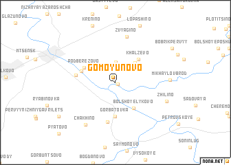 map of Gomoyunovo