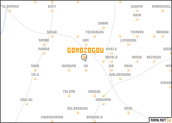 map of Gomozogou