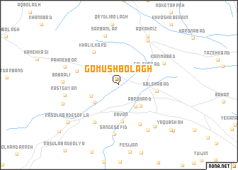 map of Gomūsh Bolāgh