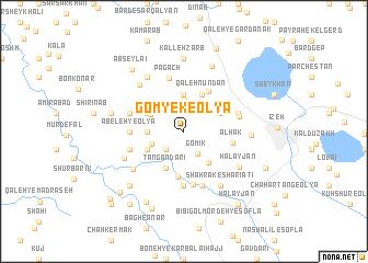 map of Gomyek-e ‘Olyā