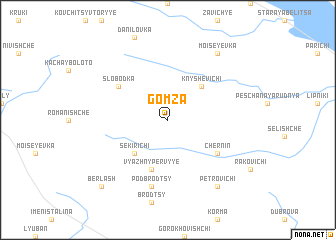 map of Gomza