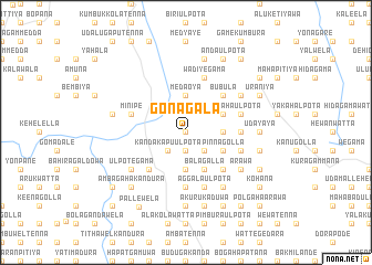 map of Gonagala