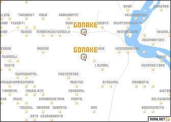 map of Gonaké