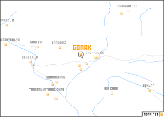 map of Gonak