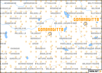 map of Gonamaditta