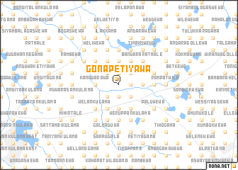 map of Gonapetiyawa