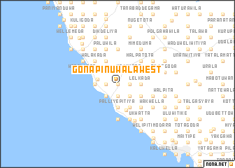 map of Gonapinuwala West