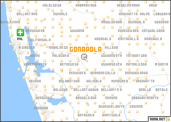 map of Gonapola