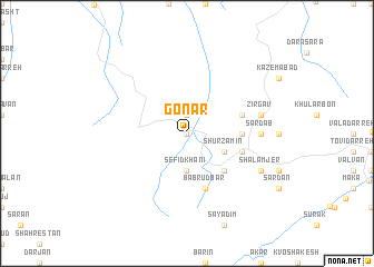 map of Gonār