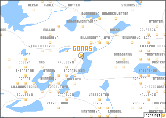 map of Gönäs