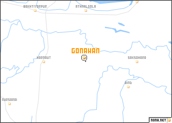 map of Gonāwān