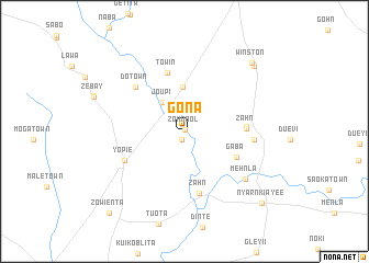 map of Gona