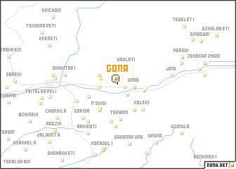 map of Gona