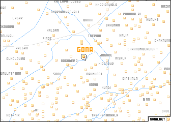 map of Gona