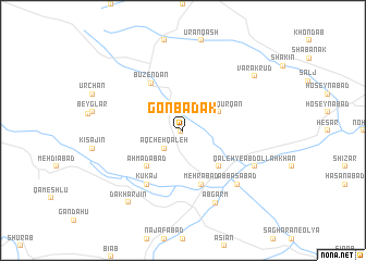 map of Gonbadak