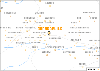 map of Gonbad-e Vīlā