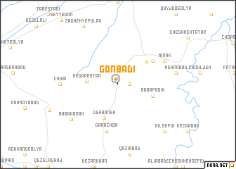map of Gonbadī