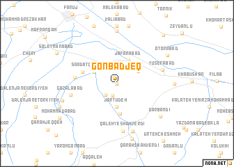 map of Gonbad Jeq