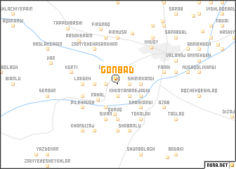 map of Gonbad