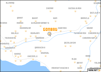 map of Gonbad