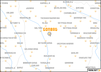 map of Gonbad