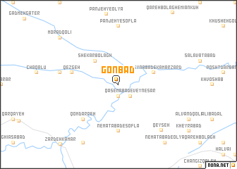 map of Gonbad