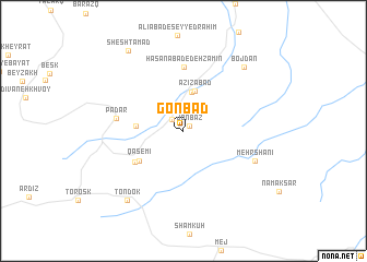 map of Gonbad