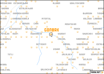 map of Gonbak