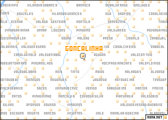 map of Gonçalinha