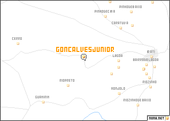 map of Gonçalves Júnior