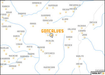 map of Gonçalves