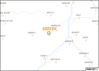 map of Göncek