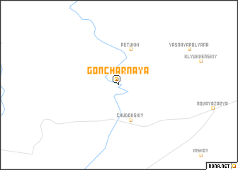 map of Goncharnaya