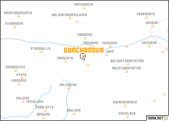 map of Goncharova