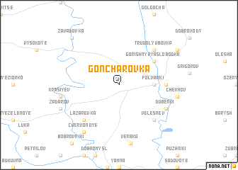 map of Goncharovka